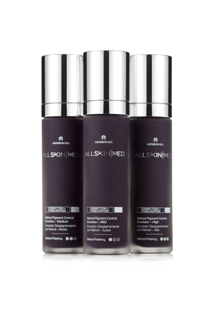 Emulsión despigmentante con retinol 1%